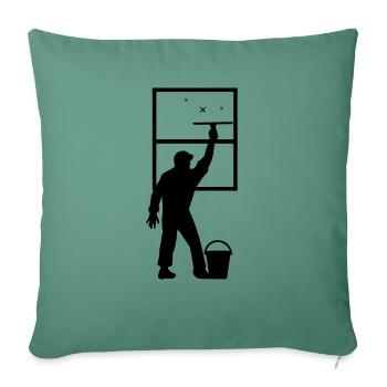 Window cleaner - Sofa pillowcase 17,3'' x 17,3'' (45 x 45 cm) - cypress green - Front
