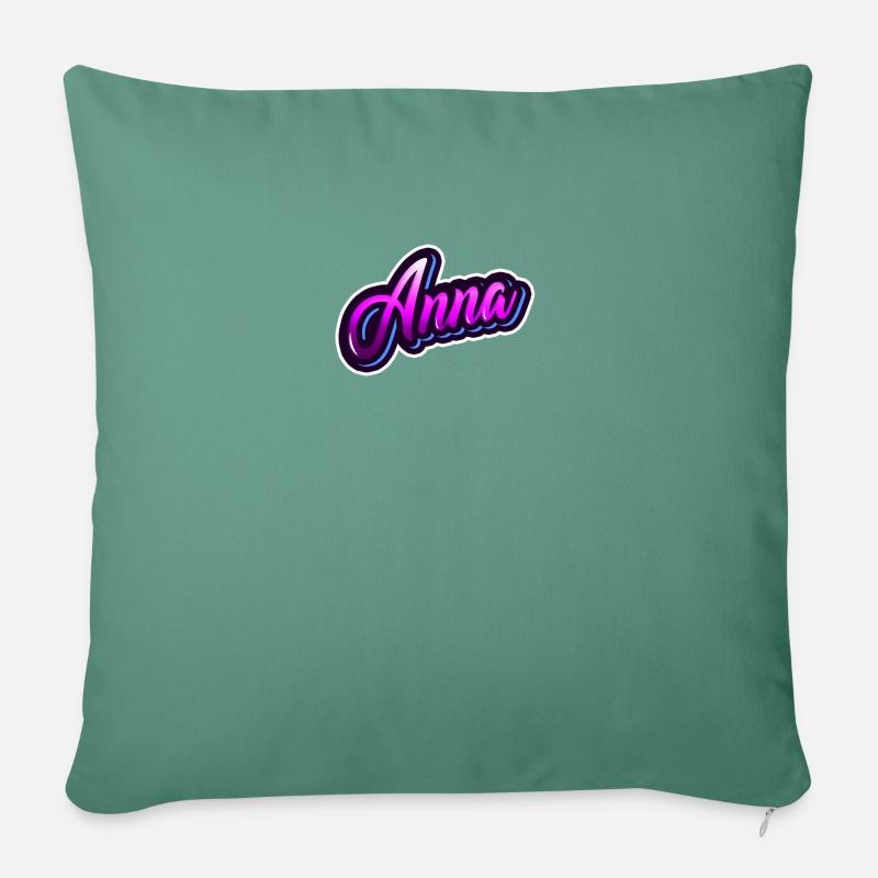 ANNA - Dein personalisiertes Design - Sofakissenbezug 45 x 45 cm - Tanngrün