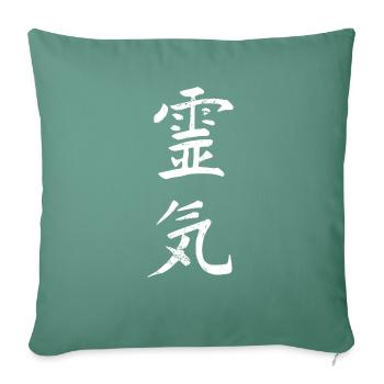 Reiki Weis - Sofa pillowcase 17,3'' x 17,3'' (45 x 45 cm) - cypress green - Front