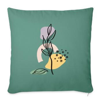 Nature Color Plant - Housse de coussin décorative 45 x 45 cm - vert sapin - Devant