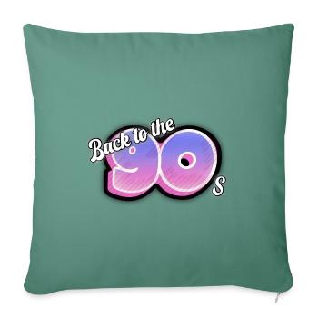 Back to the 90's - Sofa pillowcase 17,3'' x 17,3'' (45 x 45 cm) - cypress green - Front
