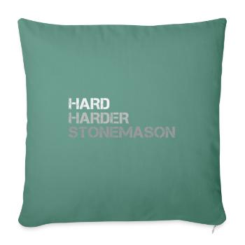 stonemason - Housse de coussin décorative 45 x 45 cm - vert sapin - Devant