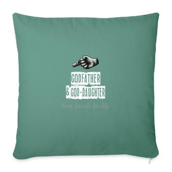 Godfather & Goddaughter Best Friends - Sofa pillowcase 17,3'' x 17,3'' (45 x 45 cm) - cypress green - Front