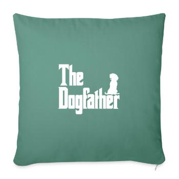Le Dogfather Beagle - Housse de coussin décorative 45 x 45 cm - vert sapin - Devant