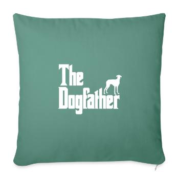 Le Dogfather Azawakh - Housse de coussin décorative 45 x 45 cm - vert sapin - Devant
