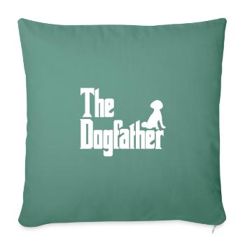 The Dogfather Poodle - Sofa pillowcase 17,3'' x 17,3'' (45 x 45 cm) - cypress green - Front