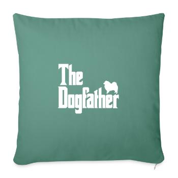 The Dogfather Wolfspitz - Sofa pillowcase 17,3'' x 17,3'' (45 x 45 cm) - cypress green - Front