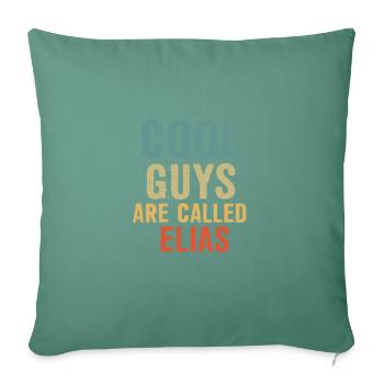 Cool guys are called Elias - Sofa pillowcase 17,3'' x 17,3'' (45 x 45 cm) - cypress green - Front