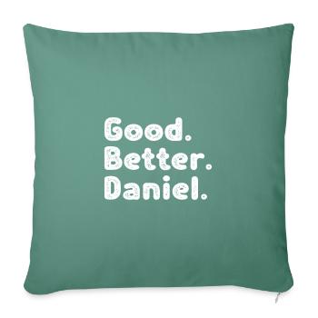 Good better Daniel - Sofa pillowcase 17,3'' x 17,3'' (45 x 45 cm) - cypress green - Front