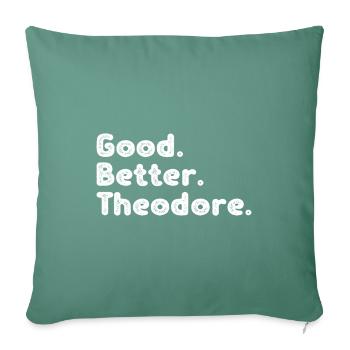 Good better Theodore - Sofakissenbezug 45 x 45 cm - Tanngrün - Vorne