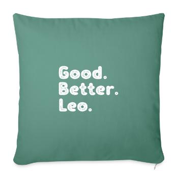 Good better Leo - Sofakissenbezug 45 x 45 cm - Tanngrün - Vorne