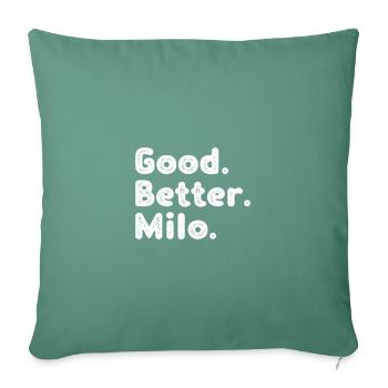 Good better Milo - Sofa pillowcase 17,3'' x 17,3'' (45 x 45 cm) - cypress green - Front