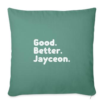 Good better Jayceon - Sofakissenbezug 45 x 45 cm - Tanngrün - Vorne