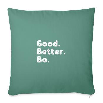 Bon mieux Bo - Housse de coussin décorative 45 x 45 cm - vert sapin - Devant