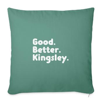 Good better Kingsley - Sofa pillowcase 17,3'' x 17,3'' (45 x 45 cm) - cypress green - Front
