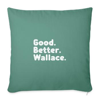 Bon mieux Wallace - Housse de coussin décorative 45 x 45 cm - vert sapin - Devant