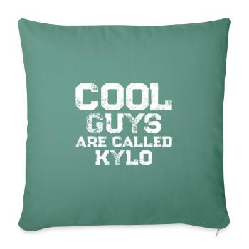 Les mecs cool s’appellent Kylo - Housse de coussin décorative 45 x 45 cm - vert sapin - Devant