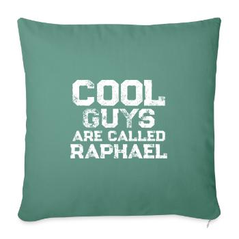 Cool guys are called Raphael - Sofakissenbezug 45 x 45 cm - Tanngrün - Vorne