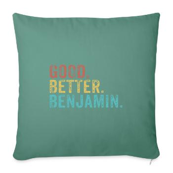 Good better Benjamin - Sofakissenbezug 45 x 45 cm - Tanngrün - Vorne