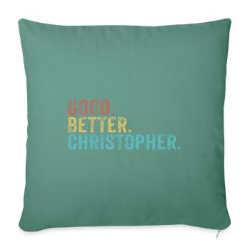 Good better Christopher - Sofakissenbezug 45 x 45 cm - Tanngrün - Vorne