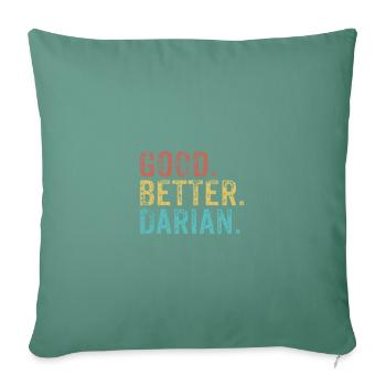 Bon mieux Darian - Housse de coussin décorative 45 x 45 cm - vert sapin - Devant