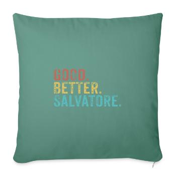 Cool guys are called Salvatore - Sofa pillowcase 17,3'' x 17,3'' (45 x 45 cm) - cypress green - Front