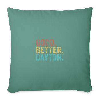Cool guys are called Dayton - Sofa pillowcase 17,3'' x 17,3'' (45 x 45 cm) - cypress green - Front