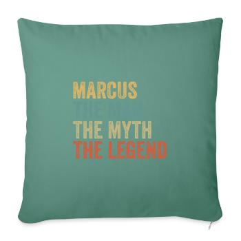 Marcus the man the myth - Sofakissenbezug 45 x 45 cm - Tanngrün - Vorne