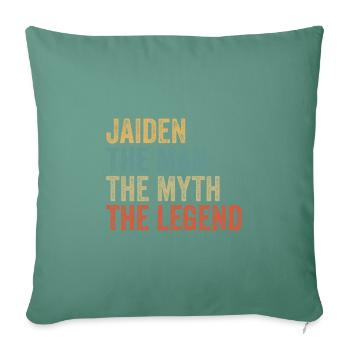 Jaiden the man the myth - Sofakissenbezug 45 x 45 cm - Tanngrün - Vorne