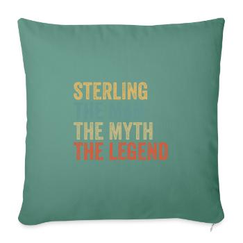 Sterling the man the myth - Sofakissenbezug 45 x 45 cm - Tanngrün - Vorne