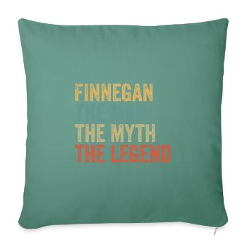 Finnegan the man the myth - Sofa pillowcase 17,3'' x 17,3'' (45 x 45 cm) - cypress green - Front