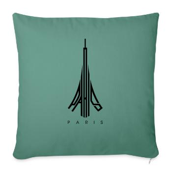 Paris - Sofa pillowcase 17,3'' x 17,3'' (45 x 45 cm) - cypress green - Front