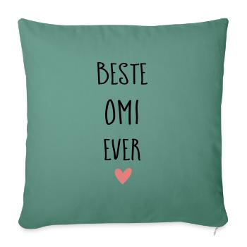 Beste Omi personalisierbar! - Sofakissenbezug 45 x 45 cm - Tanngrün - Vorne