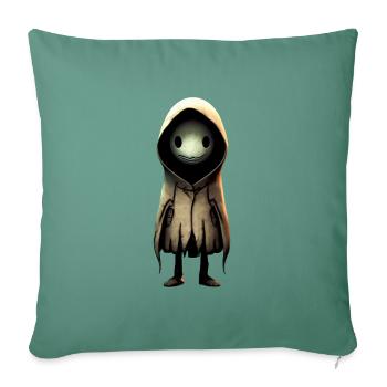 Cute monster - Sofa pillowcase 17,3'' x 17,3'' (45 x 45 cm) - cypress green - Front