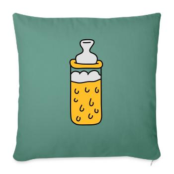 Baby Beer Bottle - Sofakissenbezug 45 x 45 cm - Tanngrün - Vorne