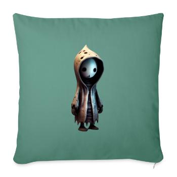Cute monster - Sofa pillowcase 17,3'' x 17,3'' (45 x 45 cm) - cypress green - Front