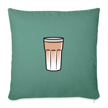Lecker Latte Macchiato - Sofakissenbezug 45 x 45 cm - Tanngrün - Vorne
