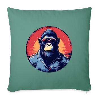 The Ape - Sofa pillowcase 17,3'' x 17,3'' (45 x 45 cm) - cypress green - Front