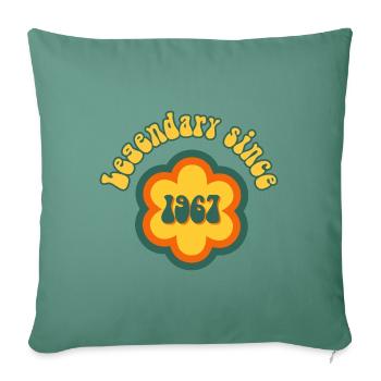 Legendary since 1967 Birthday Retro - Sofa pillowcase 17,3'' x 17,3'' (45 x 45 cm) - cypress green - Front