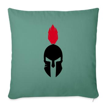 Spartiate - Housse de coussin décorative 45 x 45 cm - vert sapin - Devant