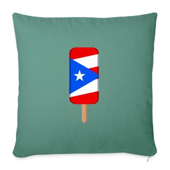 Porto Rico - Housse de coussin décorative 45 x 45 cm - vert sapin - Devant