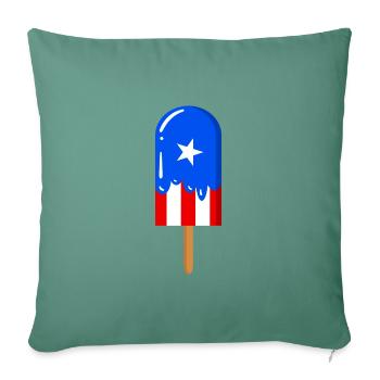 Porto Rico - Housse de coussin décorative 45 x 45 cm - vert sapin - Devant