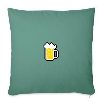 Beer Beer Beer - Sofa pillowcase 17,3'' x 17,3'' (45 x 45 cm) - cypress green - Front