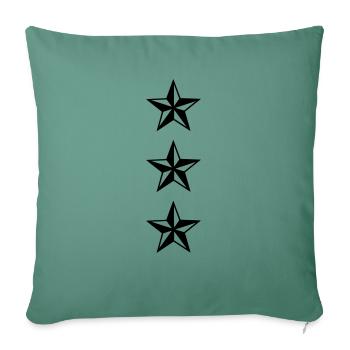 stars military rank - Sofakissenbezug 45 x 45 cm - Tanngrün - Vorne