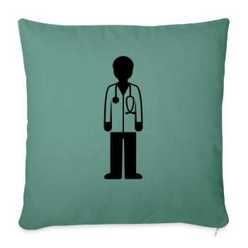 Doctor Doctor - Sofa pillowcase 17,3'' x 17,3'' (45 x 45 cm) - cypress green - Front