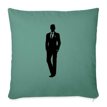 man with suit - Sofakissenbezug 45 x 45 cm - Tanngrün - Vorne