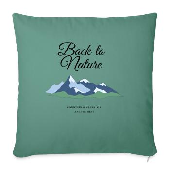 Back to Nature - Sofa pillowcase 17,3'' x 17,3'' (45 x 45 cm) - cypress green - Front
