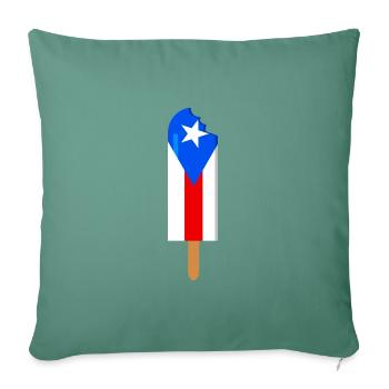 Porto Rico - Housse de coussin décorative 45 x 45 cm - vert sapin - Devant