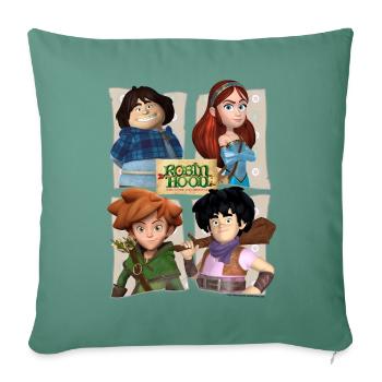 Robin Hood Tuck Marian Robin Und Little John - Sofakissenbezug 45 x 45 cm - Tanngrün - Vorne