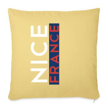 Nizza Frankreich Nice France - Sofa pillowcase 17,3'' x 17,3'' (45 x 45 cm) - washed yellow - Front